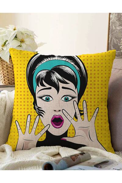 Realhomes Διπλής όψης Pop Art Εικόνα Ψηφιακή τυπωμένη διακοσμητική Raschel πλ...