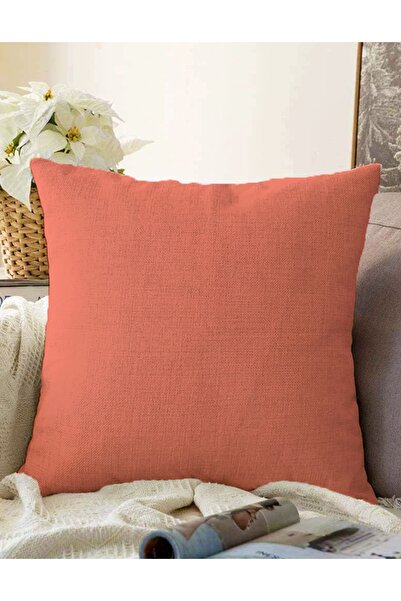 Realhomes Çift Taraflı Mercan Resimli Dijital Baskılı Dekoratif Raşel Örme Ya...