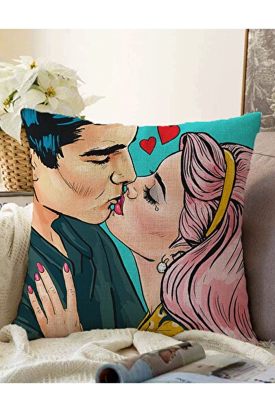 Realhomes Διπλής όψης Pop Art Εικόνα Ψηφιακή τυπωμένη διακοσμητική Raschel πλ...