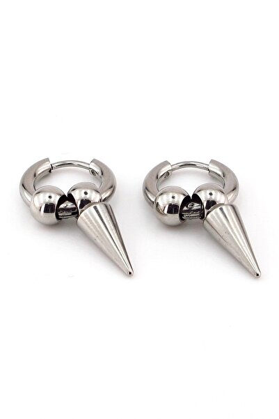 Solfera Dangle Pointed Tip Punk Unisex Stainless Steel Earrings E814