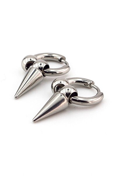 Solfera Dangle Pointed Tip Punk Unisex Stainless Steel Earrings E814