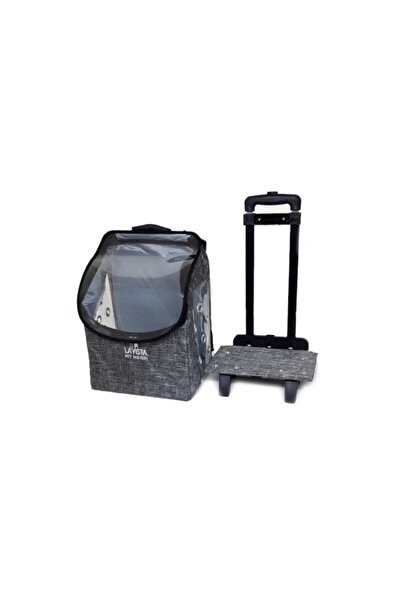 LAVİSTA Valiz Pet Taşıma Çantası Gri 32x26x42h Cm