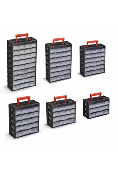 Cosargroup Portbag Takım Çantası Çekmeceli Vida Kutusu Düzenleyici 9 Gözlü Pl06