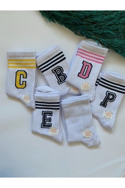 çorapdunyam Дамски унисекс чорапи за тенис с писма и аромат HF1291