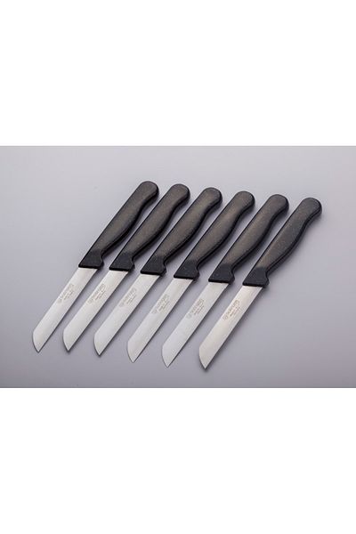 Solingen 1St Quality Black Fruit and Vegetable Knife - Serrated, 6 Pieces