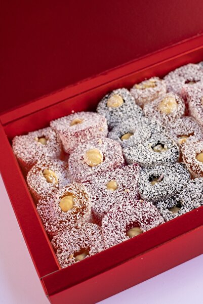 Rumeli Lokumcusu حلقوم تركي مشكل بالبندق الملفوف 900 جرام