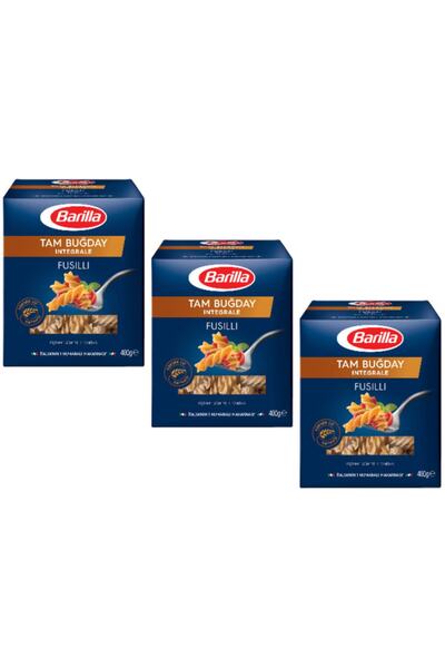 Barilla Integrale Tam Buğday Burgu Makarna (fusilli) 400 Gr. X 3 Adet