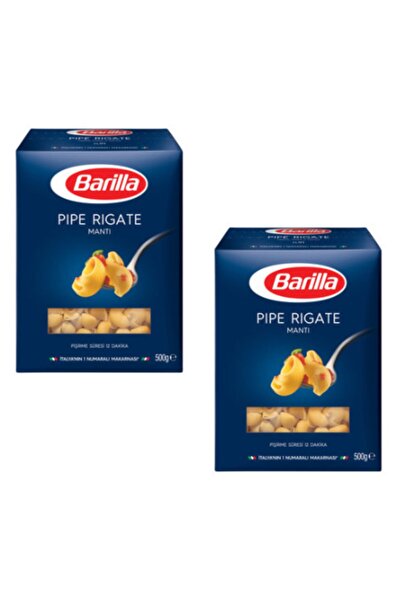 Barilla Mantı Makarna (pipe Rigate) 500 Gr. X 2 Adet
