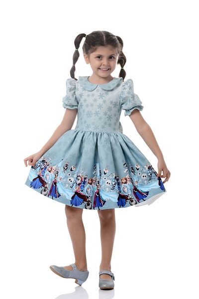 EYLÜL ELİF BUTİK Rochie Elsa Mint pentru fetiță