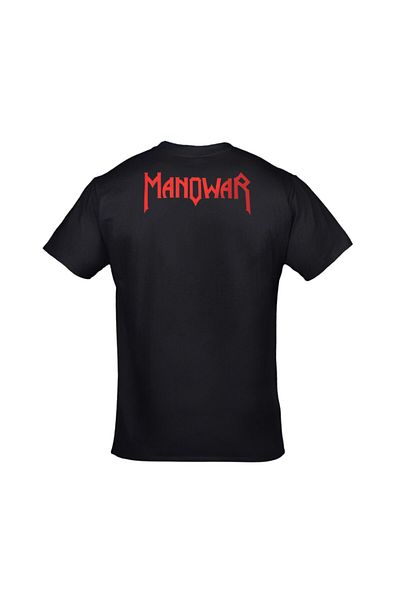 Orijin Tekstil Unisex Black Manowar Kings Of Metal εμπριμέ μπλουζάκι