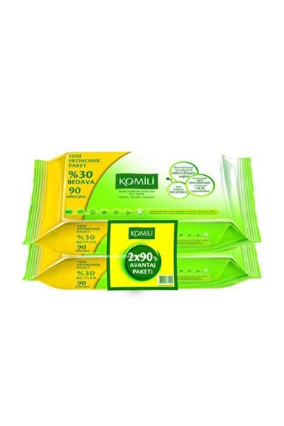 Komili Wet Wipe 90x2 Economic Package 180 Sheets