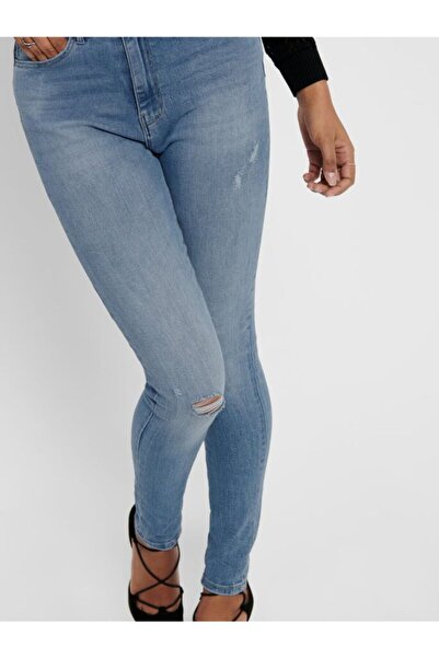 ONLY Kadın Onlpaola Lıfe Hw Sk Jns Bb Azg809 Noos Jeans Stretch Denim Pantolon 20y 15170857