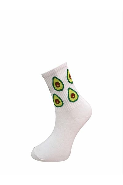 çorapdunyam Unisex Κάλτσες τένις με μοτίβο αβοκάντο Av2233