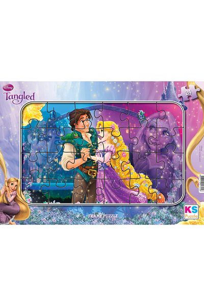 Ks Games Tangled Prince And Princess Frame 24 Piece Children's Puzzle Game Set