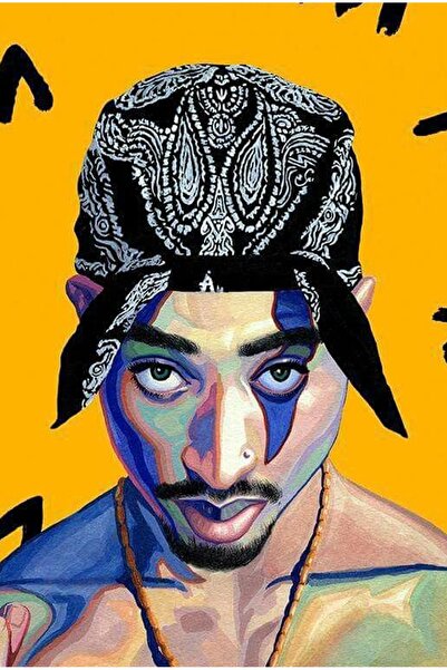 hediyeniburadabul Διακόσμηση Σπιτιού – Tupac Respect / Ξύλινος Πίνακας 20x30