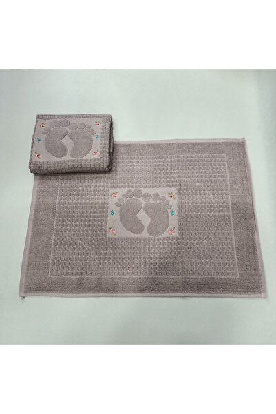 NYK HOME Prosop pentru picioare Liliac Brodat 2 Bucati