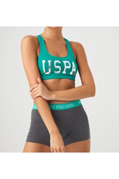 U.S. Polo Assn. Εμοί. Polo Mint Γυναικείο Σετ Σορτς Μπουστιέ 66264