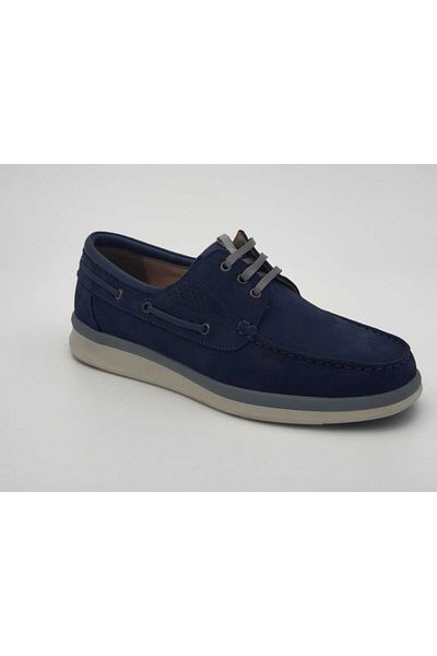 Forelli Pantofi din piele naturală albastru bleumarin pentru bărbați
