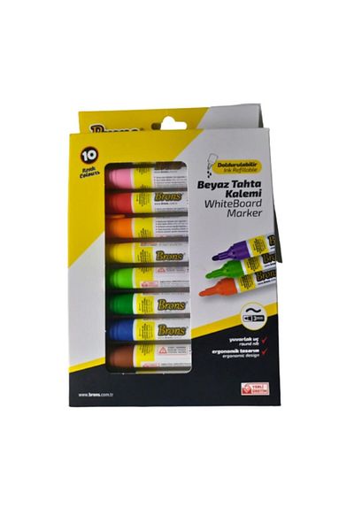 Brons Refillable Board Pen 10 Colors