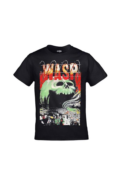 Orijin Tekstil Unisex Black W.a.s.p. The Headless Children Wasp Printed T-Shirt