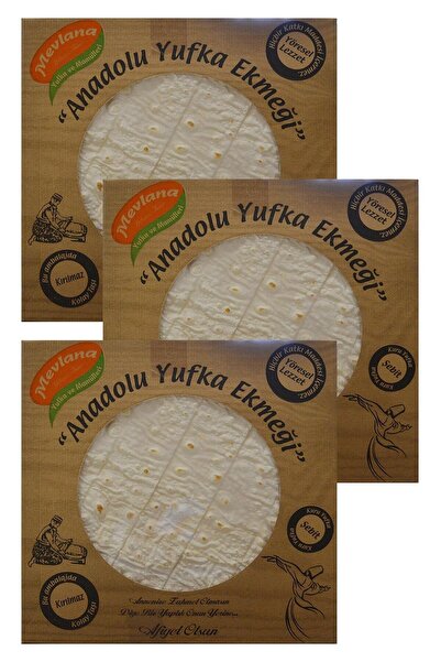 MEVLANA YUFKA Mevlana Anadolu Yufka Ekmeği 3 Paket 12'li X 3 Paket