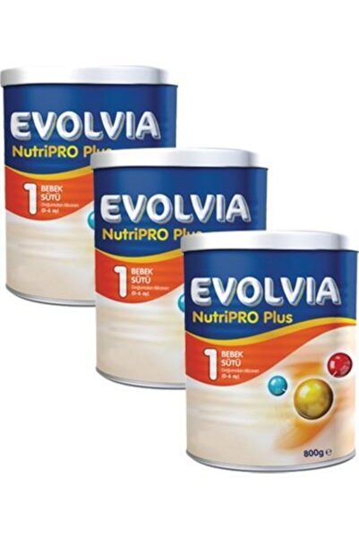 Evolvia Nutripro Plus 1 Bebek Maması 800 Gr X 3 Adet