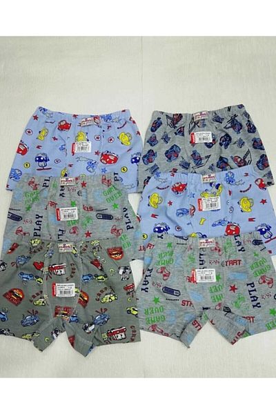 Ceylanoğlu Set boxer cu imprimeu colorat pentru băiat de 6 Dty345