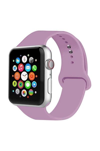 zore Apple Watch Cord 2 3 4 5 6 Series 42 Mm And 44 Mm Lilac Silicone Cord