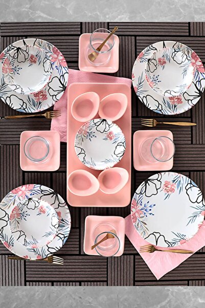 Keramika Rossy Kahvaltı Takımı 21 Parça 4 Kişilik 19185