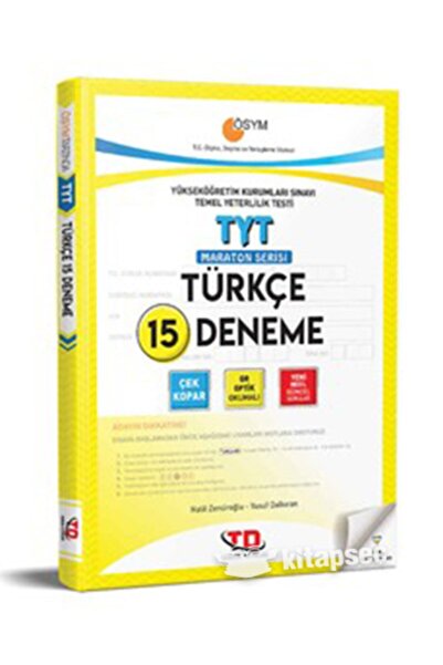 Tandem Yayınları Tandem Tyt Türkçe Maraton Serisi 15 Deneme