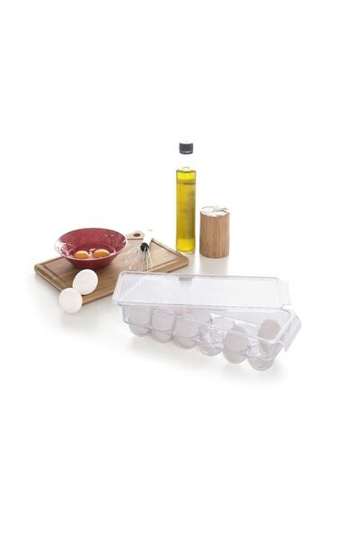 Prima Nova Egg Storage Container with Lid Transparent