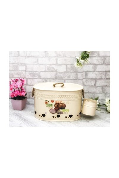 Yıldıray Metal Paslanmaz 2 Bölmeli Patates Soğan Saklama Kabı Metal