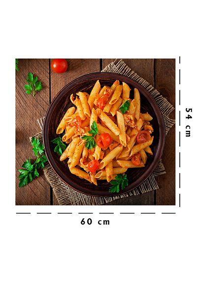 Tilki Dünyası Chicken Sauce Pasta Kitchen Stove Back Sticker