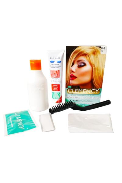 Clemency Beyaz Kapatma Açık Sarı Krem Saç Boya Seti