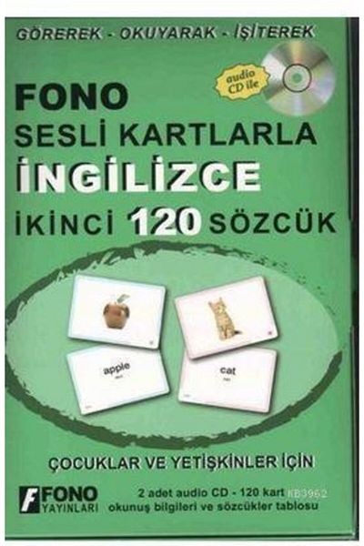 Fono Yayınları English Second 120 Words - with Phono Sound Cards (2 Cd)