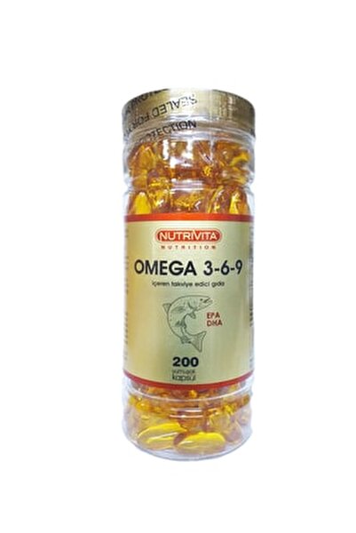 Kuvvet Marka Nutrivita Omega 3-6-9 Takviye Gıda 200 Kapsül Fiyatı,  Yorumları - TRENDYOL