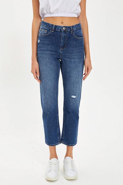 DeFacto Pantaloni drepti din Jean