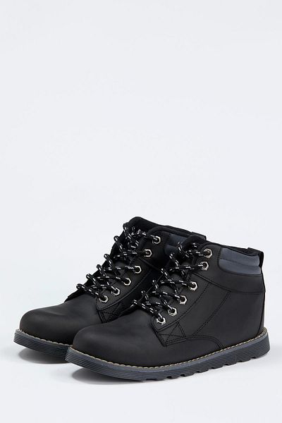 DeFacto Faux Leather Lace Up Boots