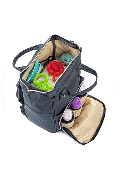 USF Smoked Baby Care Bag Mother Baby Care Backpack