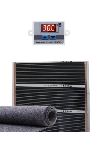 UFUK DAĞITIM 80x275 Keçeli Dijital Termostatlı Halı Altı Karbon Isıtıcı