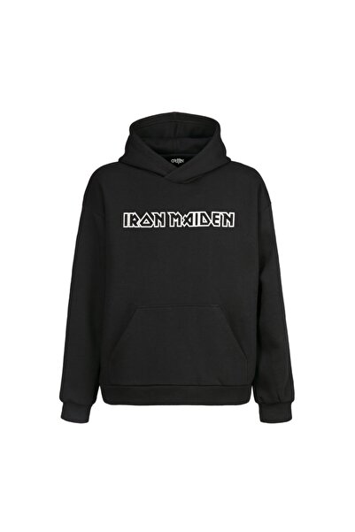 Orijin Tekstil Ανδρικό φούτερ με μαύρη κουκούλα Iron Maiden Benjamin Breeg