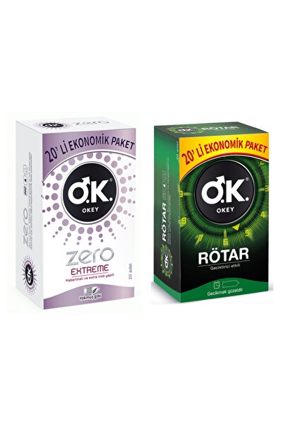 Okey Rötar 20li Ve Zero Extreme 20li Set