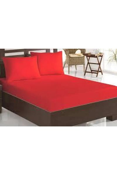 Nevin Acar Red Elastic Sheet Set