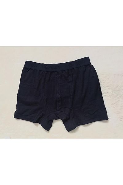 ERŞAH Men's Navy Blue Lycra Written Boxers