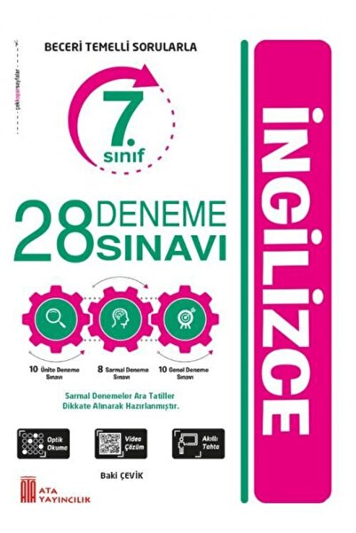 Ata Yayıncılık 7. Sınıf İngilizce 28 Deneme Sınavı