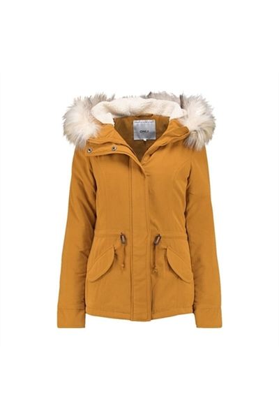 ONLY Lucca Women's Yellow Short Parka Jacket Otw