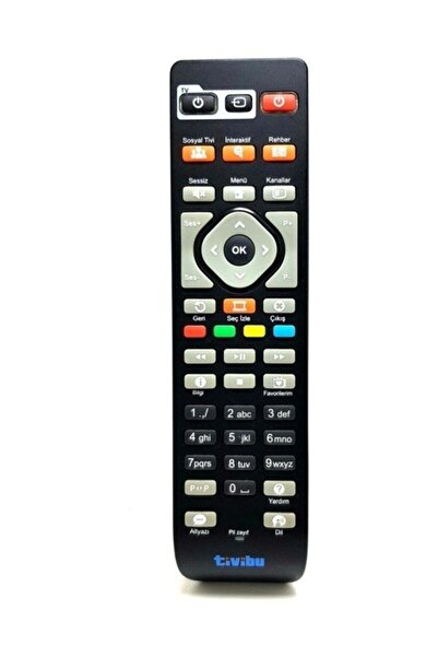 TIVIBU Türk Telekom Tivibu Orjinal Kumandası Renkli Tuşlar Ortada