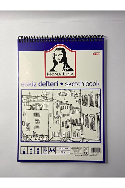 Südor Mona Lisa Sketchbook A4 120 gr 50 yp with Wire