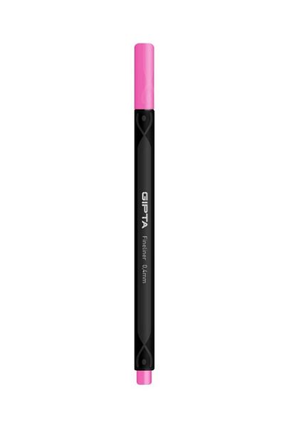 Gıpta Fineliner Thin Felt Tip Pen 0.4 Mm Cardboard Box Triangle Fawn (Pack of 12)600038