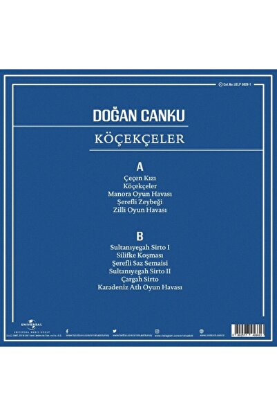 Genel Markalar Doğan Canku - Köçekçeler (plak)
